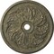 Ekena Millwork Sellek Ceiling Medallion (Fits Canopies up to 9"), 42 1/8"OD x 1 7/8"P, Witch Hazel Crackle CM42SKWHC - alternate 1